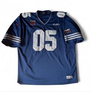 Vintage 05 FUBU navy blue football jersey